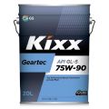 KIXX Geartec GL-5 75W-90 API GL-5 полусинтетическое 20 л L2962P20E1